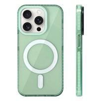 Skaidrus neono spalvos MagSafe telefono dėklas, skirtas iPhone 17 16 15 Pro Max 14Pro 13 14 12, belaidžio įkrovimo, minkšto silikono buferio dangtelis For iPhone 17Pro Max white