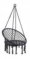 Sėdimas hamakas-sūpynės Boho, 82 cm, juodas