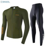 Mens Full Coverage UV Protection Rash Guard Set Long Sleeve Swimwear Snorkeling Surfing Swimming 5XL