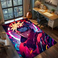 Naruto Anime Kilimas Didelis Kilimas Neslystantis Plaunamas Grindų Kilimėlis Žaidėjo Kambarys Miegamasis Namų Dekoras -QJY 60x90cm
