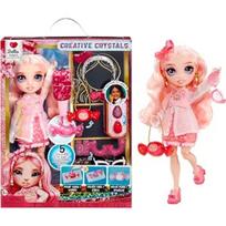 Rainbow High Creative Crystal Bella - Pink approx. 27.9 cm Fashion Doll with Crystal Accessories Craft Kit—for making rings,DIY projects,and crafts