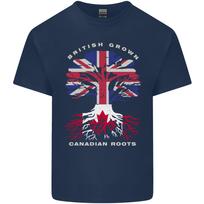 Britijoje auginta, Kanados šaknys, Kanados vėliava, Unisex, lengvi medvilniniai marškinėliai 3XL gray