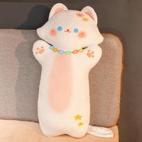 Mielas katės ilgas pagalvė-žaislas pliušinė lėlė katės lėlė namų sofos pagalvė skudurėlio lėlė 45cm（0.3kg）