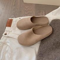 Classic Cork Clogs Slippers Women Soft Footbed Suede Sandals With Arch Support Trendy Beach Slides Home Outdoor Slippers Mules 35 tamsi chaki spalva