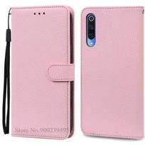 Mi 9 Lite dėklas Odinis atverčiamas dėklas Xiaomi Mi 9 dėklui Mi 9 Lite / Mi 9 SE telefono dėklas Xiaomi Mi9 se Mi 9se 9lite dėklui Funda For Mi 9 gray