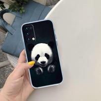 PP16 Cartoon Panda Soft Shell Transparent Phone Case for Motorola Moto Edge 20 30 40 50 S30 Fusion Ultra Pro Neo Lite + G200 G23 Motorola Edge 40 black