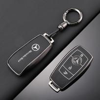 Raktų pakabukas TPU Automobilio nuotolinio valdymo pultelio dėklas Dangtelis Mercedes Benz A C E S G klasės GLC CLE CLA GLB GLS W177 W205 W213 W222 X167 AMG G63 black