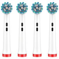 16 pcs toothbrush heads for Oral B 12 Sensitive Clean Professional Care: 500, Triumph Professional Care: 9000, Sensitive Clean gray