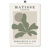 Sage Green Matisse Picasso gėlių turgus Sienų meno drobės Tapyba Šiaurės šalių plakatai ir spaudiniai Sienų nuotraukos svetainės dekoravimui 40X60cm No Framed white