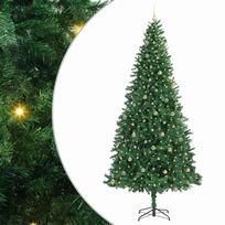 vidaXL Dirbtinė Kalėdų eglutė Žalia 300 cm PVC ir Metalas ir Plastikas