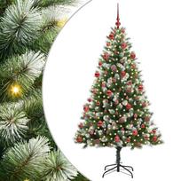 vidaXL Dirbtinis sulankstomas Kalėdų medis su pūkuotu sniegu 300 LED