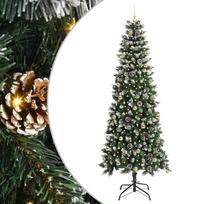 vidaXL Dirbtinė Kalėdų eglutė Žalia 240 cm PVC, plastikas ir plienas