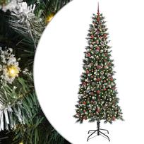 vidaXL Dirbtinė Kalėdų eglutė Žalia 240 cm PVC, plastikas ir plienas