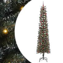 vidaXL Dirbtinė Kalėdų eglutė Žalia 240 cm PVC, plastikas ir plienas
