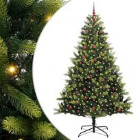 vidaXL Dirbtinis sulankstomas Kalėdų medis su 300 LED Žalia 240 cm