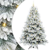 vidaXL Dirbtinė Kalėdų eglutė su 300 LED Balta 180 cm PE ir PVC