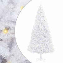 vidaXL Dirbtinė Kalėdų eglutė su 300 LED Balta 300 cm PVC ir Plienas