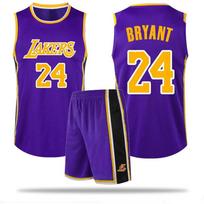 Lakers marškinėliai: James Kobe Ne. 24 vaikų klasės uniforma, sportinė uniforma, didmeninė krepšinio uniformų komplektas, vyriškas marškinėlis be rankovių children's s/22 size (120-130cm) white