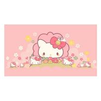 Sanrio Hello Kitty Rožinė Kawaii Spausdinta Sieninė Danga Šiuolaikinis Sienų Menas Svetainės Miegamojo Dekoras Dovana Kitty Gerbėjams 150x100cm(60x40in)