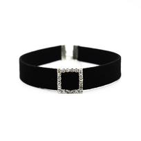 Kaklo grandinėlė Choker Širdelės apykaklė Papuošalų aksesuarai black
