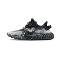 Adidas Originals Yeezy Boost 350 V2 Casual Shoes Unisex Low Top Black Silver ID4811(Team81-) 42⅔ gray