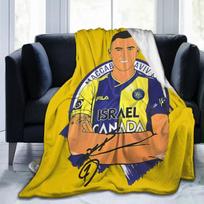 Maccabi Tel Aviv All Season Fleece Blanket Throw Ultra Soft Flannel Blanket Digital Printed Premium Fluffy Microfiber Fleece 50x60in