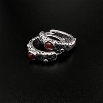 925 Silver Vintage Earrings For Women Trendy Earring Jewelry Prevent Allergy Party Accessories Gift gray