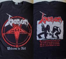 welcome to hell Venom Band 2Sided Shirt Unisex All Size LO485 Unisex T-Shirt M gray