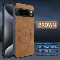 For google Pixel 8 Pro /Pixel 8Pro/Pixel 8A Case Simple Stylish Magnetic Suction Luxury Leather Skin-friendly Anti-drop Cover Pixel 8 Pro