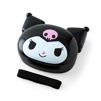 Sanrio Kuromi Lunch 631477 Face-Shaped Box, Microwave-Safe, black