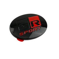 Toyota GR Sporto Logotipas Vairo Dangtelio Lipdukas Emblema Ženkleliai YARiS Corolla RAV4 C-HR Camry Supra Prado Tacoma KS4 black