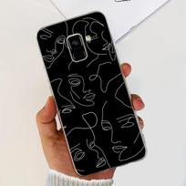For Samsung Galaxy A8 Plus 2018 Case SM-A730F Luxury Painted Cover Soft Silicone Phone Case For Samsung A8 2018 A530F A8+ Fundas Galaxy A8 Plus 2018 gray