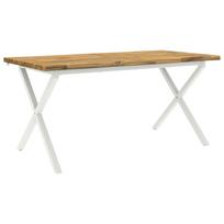 vidaXL Gyvas kraštas valgomojo stalas 160 x 80 x 75 cm