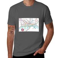 London Metro Tube Map Tshirt Perforunisexce Dry Fit Tshirt M black