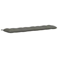 vidaXL Suoliuko pagalvė VIANEN 100% poliesteris Pilka 190 x 40 x 12 cm