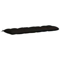 vidaXL Suoliuko pagalvė VIANEN 100% poliesteris Juoda 180 x 50 x 12 cm