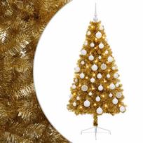 vidaXL Dirbtinė kalėdinė eglutė su rutuliuku 120 cm 150 LED
