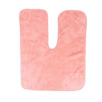 Solid Color U-Shaped Microfiber Towel Soft Absorbent for Beauty Massage Use Beautician's Special Face Towel Spa Grade Towel rožinė