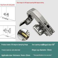 135 laipsnių kampo spintelės durelių vyris kampinėms ir penkiakampėms spintelėms 90° concealed door damping hinge