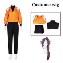 Anime BLEACH Cosplay Shihouin Yoruichi Cosplay Kostiumas Perukas Apranga Shihouin 2 Stiliaus Drabužiai Helovino Karnavalo Šventės Kostiumas S black