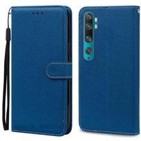 Mi Note 10 Lite dėklas Xiaomi Mi Note 10 Lite dėklui Piniginė Odinis Atverčiamas Dangtelis Xiaomi Mi Note 10 Lite telefono dėklui Fundas For Mi Note 10 Lite tamsiai mėlyna spalva