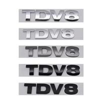 3D ABS chromo juodos raidės SDV6 SDV8 TDV6 TDV8 logotipas automobilio galinės bagažinės emblema lipdukai Range Rover Sport priedams Grey