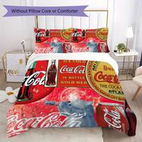 Christmas gift Halloween themed cola beverage Coca Cola provides comfortable bedding covers and pillowcases for home use (without core) K17 140x200cm