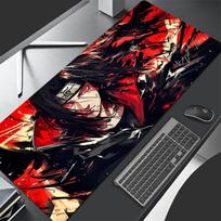 Mouse Pad Naruto Itachi Uchiha Gamer Computer Extended Game Mousepad Laptop Desk Mouse Mat Gaming Keyboard Rubber Durable Carpet 800x300x2mm black