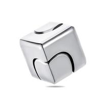 Square Magic Dice Metal Rotate Cube Fidget Spinner Anxiety Stress Relieve  Adhd Relaxing Cool Toys And Gadgets For Adults