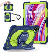Skirta Redmi Pad Pro 12.1 SE 8.7 Xiaomi Pad 7 Pro 11.2 2024 360° besisukantis tvirtas šarvuotas planšetės dėklas Silikoninis smūgiams atsparus dangtelis RedmiPad Pro 12.1 purple