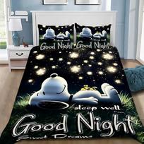 Snoopy antklodės užvalkalas 3D išskirtinis 3D spausdinimas Happy Puppy patalynės komplektas lova jaunimui namų dekoras mergaitėms berniukams dovana 140x200cm-2pcs