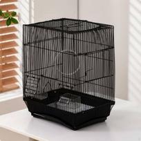 Bird Enclosure Net Cover Elastic Fit Mesh Guard Easy to Install Black S gray