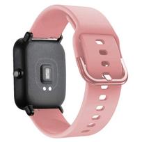 Silikoninė apyrankė Skirta Amazfit GTS/2/2e/4/3/GTS2 Mini/GTR 4/47mm/GTR2/2e/stratos 2/3 20mm/22mm Laikrodžio apyrankė Amazfit bip 6 5 3 dirželis 20mm pink