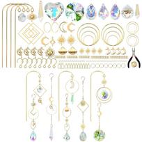 260pcs Durability Zincs Alloys Sun Catchers Metal Capturing Sunlight for Bright Decoration Enhancement 1 beige
